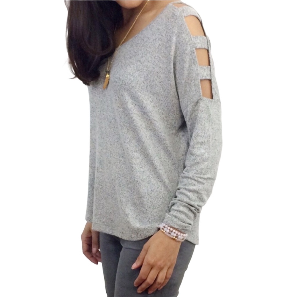 Silver Knit Top - Picture 5 of 8